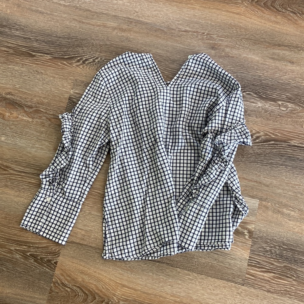 Checkered Blouse - image 4